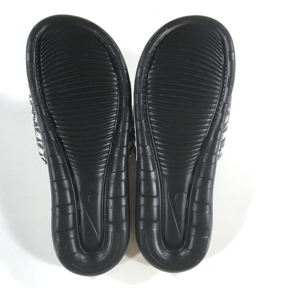 Nike Victori One Slide Sandals Mens Size 15 Black White Printed CN9678-006 - Picture 7 of 8